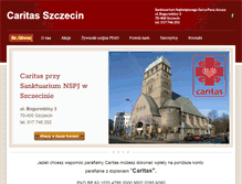 Tablet Screenshot of caritas-szczecin.com